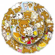 Hasbro 50pcs Rilakkuma Relaxed Bear Cartoon Animal Cute Waterproof Decorative Stickers For Tumblers - Multicolor - View 5
