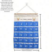 Blue Multi-Pocket Hanging Storage Bag, Suitable For Organizing And Sorting Various Items, Ideal For Daily Indoor Multi-Scenario Storage Use - Multicolor - View 10