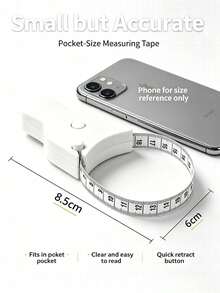 Portable Automatic Locking Soft Tape Measure,Retractable One-Click Waist Measuring Tape, MetricAnd Imperial Dual-Sided, Suitable For Weight LossTracking, Waist/Hip/Chest Measurement, Fitness BodyMeasurement And Home Sewing - A - View 4