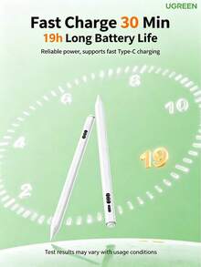 UGREEN LP937 Stylus, 6D Tilt & Pressure Sensitivity, Digital Battery Display, Compatible With IPad For Note-Taking, Drawing, And Creativity - View 5
