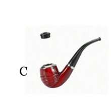 1pc Red Pipe, Classic Curved Design, Portable And Detachable - Multiple Colors - View 11