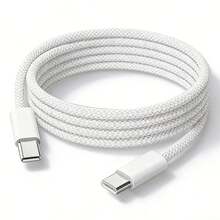 60W Dual Port USB-C Charger With Braided USB-C To USB-C Cable, USB C To USB C Charging Cable, Type C To Type C Fast Charging Cable, Compatible With IPhone 18/17/16/15 Pro Max/15 Plus/Pro/Air5, Compatible With Samsung S25/S24/S23, Compatible With Xiaomi, Compatible With Huawei, Fast Charging, Pro/Air And Android Phones - Multicolor - View 2