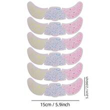 6 PCS Christmas Luminous UV Glow In The Dark Freckle Face Stickers, Self-Adhesive Neon Dot Temporary Face Tattoos, Waterproof Fluorescent Freckle Makeup Decals For Christmas Party, Music Festival, Rave, Holiday Costume - Multicolor - View 7