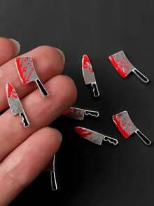 12pcs Halloween Vintage Gothic Nail Art Decorations - 3D Alloy Skull, Skull Head And Cross Design, Rhinestone DIY Nail Decor - Multicolor - View 3