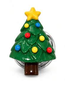 Christmas Toilet Flush Button Cover, Decorative Push Button Topper For Bathroom Holiday Home Decor, Santa Tree Gingerbread Styles, Gift For Christmas Lovers - Multiple Styles - View 8