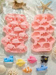 12-Cavity Ocean Animal Silicone Soap Mold, 3D Handmade Soap Making Mold, Suitable For DIY Soap, Aromatherapy Candles, Plaster And Craft Projects - A - View 13