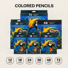 12/18/24/36/48/72 Pcs Colored Pencils Set, Smooth Coloring Drawing Pencils For Sketching, Art, School And Creative Use - Sets - View 1