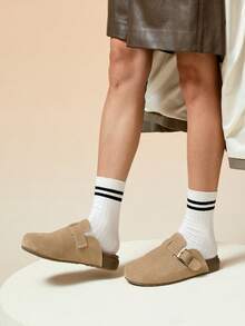 CAMEL CROWN 1 đôi sandal nữ mùa hè, dép kiểu Birkenstock cổ điển thời trang, nhẹ và thoải mái - Màu be - Xem 2