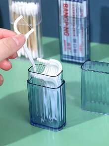 XD Transparent Plastic Portable Storage Box - Dust-Proof Travel Organizer, Suitable For Cotton Swabs, Adhesive Toothpicks And Medical Supplies, Oil-Free, No Battery Required, Compact Sorting Box, Suitable For First Aid, Camping, Emergency Situations, Camping Essentials, Transparent Visible Design, Oil-Free Material - Multicolor - View 8