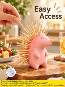 Creative New Animal-Themed Toothpick Holder And Decorative Piece-A Cute Hedgehog-Shaped Toothpick Dispenser. Perfect For Desktop Organization, Home Decor, And Kitchen Convenience. Home Accessories Halloween Deorations Halloween - Multicolor - View 10