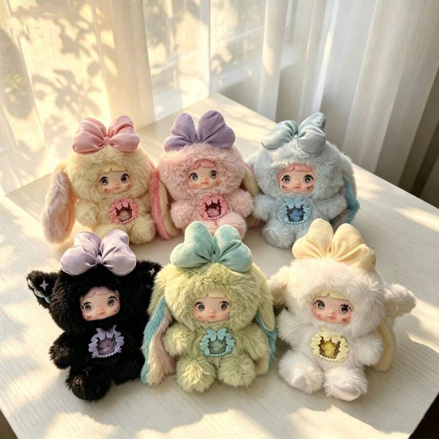 Blind Box (Isi Tanpa Boneka Plush) 1 Buah Boneka Acak dalam Kotak Kejutan, Figur Boneka Otherworld, Cocok untuk Hadiah Halloween, Natal, dan Pesta Ulang Tahun