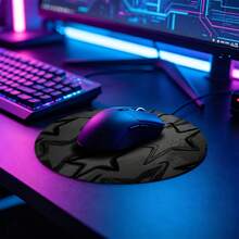 Star Graffiti Mouse Pad Black Grey Texture Desk Mat Extended XL MousePad Office Desk Accessories Multicolor Non-Slip Stitched Edge Computer Mat For Desk 35.4x15.7 Inches Rubber Base Laptop Keyboard Pad For Home Office & Gamers - View 6