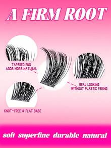 Miss Wink Eyelash Extension Mixed Set, 12 Rows Of 8-16mm Length 0.07mm D Curl 120 Pcs Thick & Curly Lashes, Suitable For Daily Makeup Or Outings - Black - View 4
