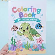 Buku Latihan Mewarnai Kartun Anak, Buku Mewarnai Garis Tebal dengan Pola Besar dan Referensi Warna, Cocok untuk Pemula Menggambar, Interaksi Orang Tua-Anak di Rumah dan Aktivitas Mewarnai Saat Bepergian, Perlengkapan Belajar untuk Kembali ke Sekolah, Hadiah Liburan untuk Siswa - Sepotong Tunggal - View 13