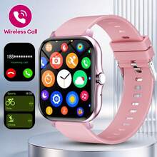[Smart Watch]This Full Touch Screen Smart Watch Is Designed For Fashionable Young Women, Men And Couples. It Supports Wireless Calling, Step Counting, Music Control And Fitness Functions, Compatible With Android/IOS Phones, Equipped With 180mAh Battery. It Is An Ideal Gift Choice For New Year, Valentine's Day, Easter And Christmas. - Multicolor - View 12