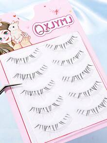 1 Pasang Bulu Mata Palsu Transparan Alami, Gaya Anime Jepang, Bulu Mata Bawah Cosplay DIY yang Berlebihan, Dapat Digunakan Kembali, Cocok untuk Wanita dan Anak Perempuan, Bulu Mata Palsu Strip yang Nyaman - View 6
