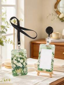 Van Gogh Starry Sky Pattern Card Set, Van Gogh Painting Series Design, Can Be Used As Bag Charm, Keychain, Can Store ID Card, Celebrity Card, Bus Card, Meal Card, Subway Card, Photo, Residence Permit, Access Card, Etc., With Protective Function. For Daily Use, Decoration Or As A Gift For Friends, Family, Lovers' Valentine's Day Gift, Birthday Gift, Christmas Gift - Multicolor - View 6