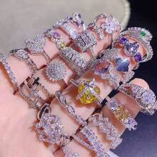 20pcs/40pcs Women's Multi-Element Stackable Rings, Random Assortment, Micro-Inlaid Zirconia Rings, Holiday Gift Jewelry - Ring Style Sent at Random - View 9
