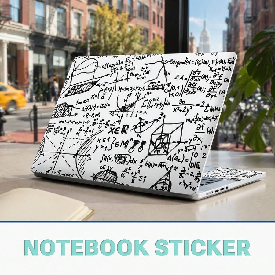 1 Set 15.3*10.6 Inch Laptop Shell Decorative Sticker Suitable For HP Apple Compaq/Apple/HP/15.6 Inch-16 Inch And Below All Series Laptop Printed Pattern DIY Residue-Free Scratch-Resistant Protective Sticker (Includes 2 Wrist Rest Stickers) - View 1