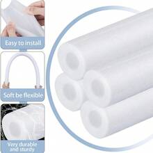 1pc Foam Pipe Insulation Sleeve, Anti-Freeze Protection Cover, Prevents Winter Water Pipe Freezing, Suitable For Outdoor Garden Water Pipes, With Flexible Foam Pipe Sleeve, For Residential Basement And Garage Use - White - View 5