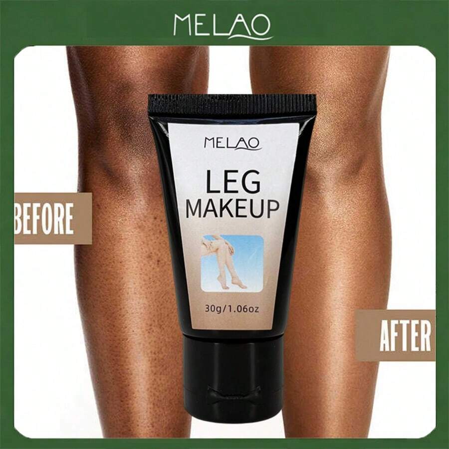MELAO Leg Makeup, Body Leg Foundation Cream, Smoothing Body Makeup, Even Leg Skin Tone, Natural Look Leg Concealer Cream, 30g/1.06oz - 30g - View 1