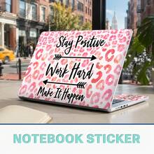 15.6 Inch Laptop Skin Sticker, Vinyl Material, Protects Laptop Appearance (Includes 2 Wrist Rests), Waterproof And Moisture-Proof, Customizable, 1 Set Of 15 Inch Laptop Skin With Cute Glitter Pattern, Can Be Measured And Trimmed To Fit Any Size - View 2