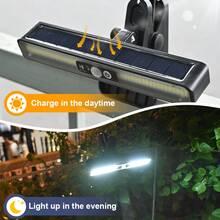 Solar Motion Sensor Outdoor Light, Ultra Bright Solar Powered Waterproof Light, 3 Lighting Modes Security Wall Light, Suitable For Outdoor Yard, Fence, Backyard Deck, Garden, Gate, Steps, Garage, Outdoor Solar Christmas Lighting - Cool White Light [1 Pack] - View 6