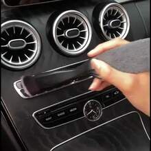 1pc Car Interior Cleaning Tool - Meets Different Cleaning Needs - Sealed Dust-Proof. Suitable For Car Door Panels, Seat Crevices, Center Console And Other Areas - Black - View 2