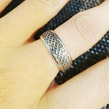 1pc Vintage Retro Style Cracked Pupil Texture Inlaid With Glass Demon Pupil Ring For Men And Women - Multicolor - View 4