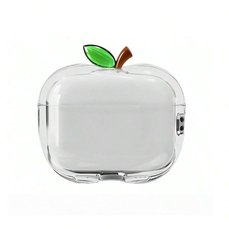 Casing Earphone Bluetooth Apple Pro Kartun Apel Transparan Kreatif Cocok Untuk 1/2/3/4 - Apple Transparan - View 1