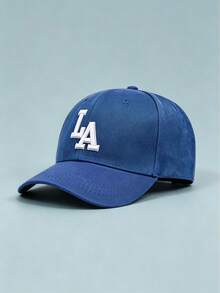 1PC Men And Women Curved Brim Baseball Cap, LA Letter Embroidery, Adjustable Hard Top Sports Hat For Daily, Street, Outdoor & Travel - Multicolor - View 7