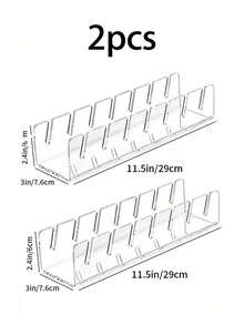 1/2pcs Baseball Cap Storage Rack, Hat Organizer, No Assembly Required, Suitable For Desktop Hat Storage And Display, Acrylic Display Stand, Fits Bedroom, Closet, Vanity, Office And Entryway, Vanity And Closet Storage - Multicolor - View 12