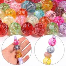 10pcs/Pack Acrylic Transparent Graffiti Splatter Dot Loose Beads, Snowflake Straight Hole Beads For DIY Beaded Pens, Phone Chains, Keychains, Jewelry Making - Snowflake Beads - View 3