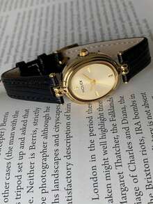 LIANDU LIANDU Women's Vintage Classic Business Style Quartz Watch, PU Strap, Suitable For Daily Wear, Holidays, Gatherings, Ramadan, Eid, Office, Thanksgiving, Weddings, Parties, Dates, Christmas, Back To School, Halloween, Easter And Other Occasions, Perfect Gift For Women - Black - View 6