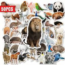50pcs Cute Animal Japanese Style Stickers, Waterproof PVC, Gift Decoration, Scrapbook, Laptop, Luggage, Guitar, Water Bottle, Phone Case, DIY Decals - Multicolor - View 7