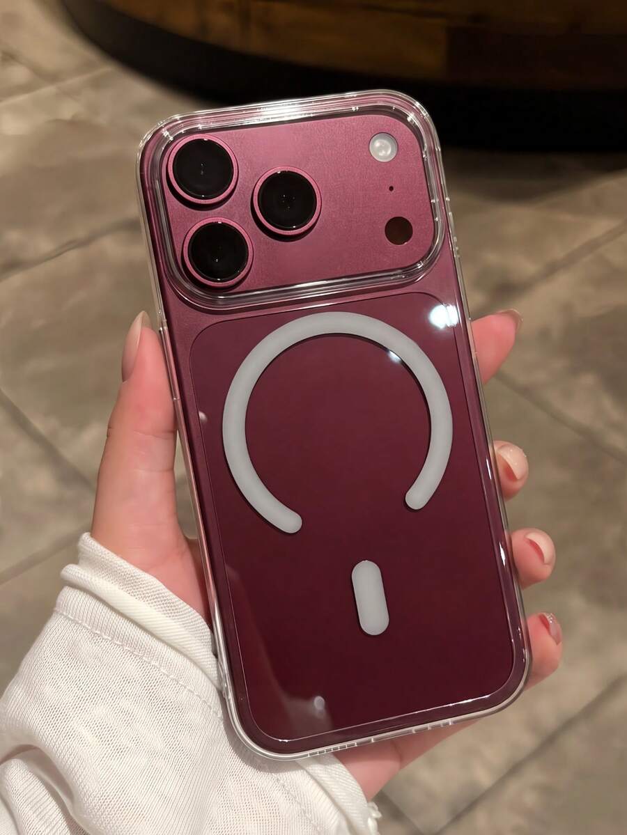 1件裝頂級透明磁吸手機殼，相容 iPhone 18 Pro Max 18 17 Pro，支援無線充電，硬 PC 背殼