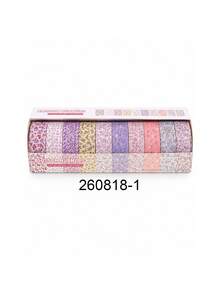 10 Rolls/Box Of Brightly Colored Floral Washi Tape,6 Colors With Small Flower Patterns.For Stationery, DIY Crafts, Scrapbooking, Gift Box Decoration. - Multicolor - View 17