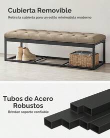 Storage Benches & Ottomans - Beige - View 8