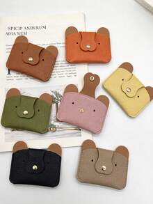 Dompet Koin Motif Biji Leci; Kantong Lucu untuk Earbud atau Lipstik; Gantungan Dompet Koin Berbentuk Beruang yang Kreatif, Aksesori Tas Praktis dan Hadiah Natal - MultiWarna - View 9