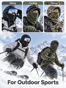 Winter Hunting Windproof Mask, Warm Hunting Camouflage, Balaclava Hat, Fleece Gloves Combination Suitable For Winter Hunting And Other Outdoor Sports - Multicolor - View 5