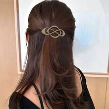 1pc Women's Black, Khaki, Blue, Brown Plastic Multifunctional Hair Clip, Suitable For Bathing, Washing Face, And Matching Clothes - Multicolor - View 8