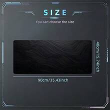 Wave Line Mouse Pad Black Texture Desk Mat Extended XL MousePad Office Desk Accessories Multicolor Non-Slip Stitched Edge Computer Mat For Desk 35.4x15.7 Inches Rubber Base Laptop Keyboard Pad For Home Office & Gamers,Durable And Spill-Resistant - View 13