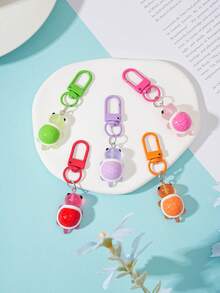 Cute Glow-In-The-Dark Mini Turtle Keychain, Colorful Glowing Resin Turtle Bag Charm, Clip-On Backpack Pendant Decorative Gift - Glow-in-the-dark Turtle - View 2