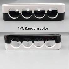 Electric Toothbrush Holder For - Holds 4 Electric Toothbrushes, Storage Tool, Bathroom Organizer, Keeps Bathroom Tidy - Black and White - View 9