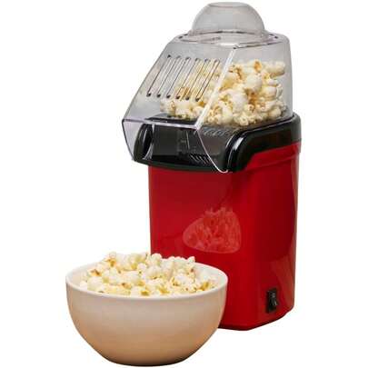 Bakaji Popcorn Maker 950G Macchina Pop Corn Senza Olio 27x19cm con Cucchiaino Dosatore
