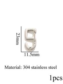 1 Pc Stainless Steel Digital Clasp, Spring Clasp For Necklaces And Bracelets-DIY Jewelry Making Supplies - Connector - View 14