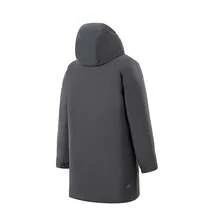 Jaket Bulu Angsa Berkerudung Panjang Sedang Pria Adidas, Jaket Olahraga Luar Ruangan Musim Dingin Potongan Longgar KC2160 - Dark Grey - View 2