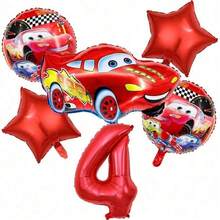 Disney Racing Cartoon Theme Balloon Set, Boys Birthday Party Decoration, Photo Booth Backdrop Props, Theme Party Gathering Decor, Birthday Celebration Supplies - Multi-color - View 18