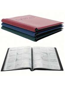 1pc 120-Pocket Coin Collection Album, PU Leather Cover With PVC Transparent Inner Pages, Dust-Proof, Moisture-Proof, Anti-Oxidation, Effectively Protects Ancient Coins And Commemorative Coins, Portable Transparent Inner Page Coin Storage Book, Lightweight And Easy To Organize, Suitable For Coin Collectors To Store And Preserve, Can Be Used As Daily Gift, Commemorative Gift, Christmas Gift, Birthday Gift, Memorial Gift, Collection Gift, Holiday Gift - Multicolor - View 6
