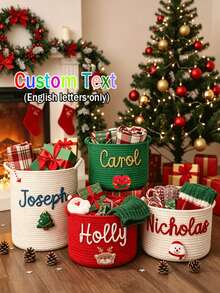 Keranjang Hadiah Natal Pilihan Beragam yang Dipersonalisasi, Keranjang Hadiah Pesta yang Disesuaikan, Dekorasi Natal, Hadiah Natal, Produk Natal Baru - MultiWarna - View 1